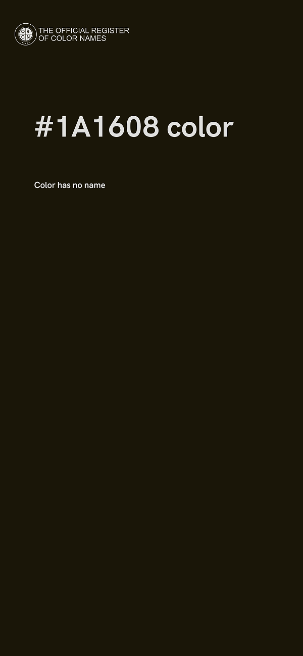 #1A1608 color image