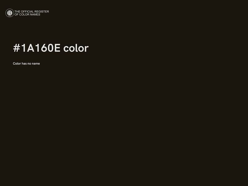 #1A160E color image