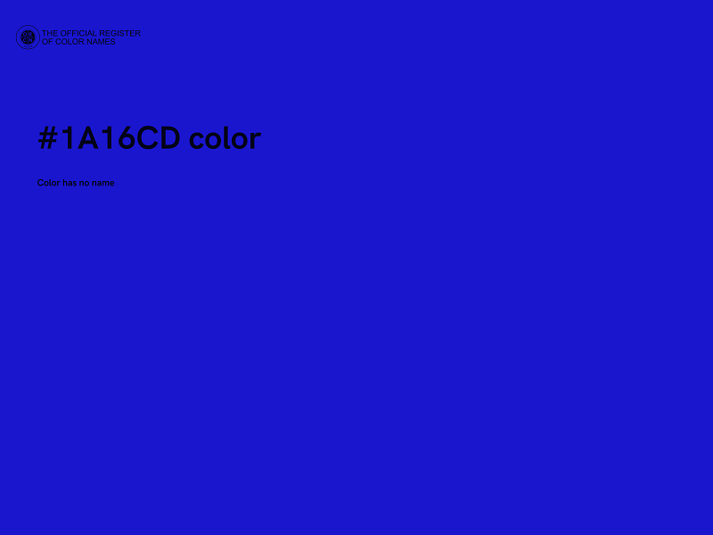 #1A16CD color image