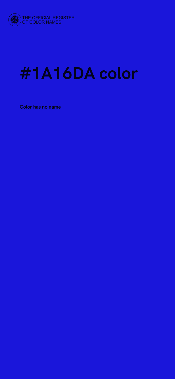 #1A16DA color image