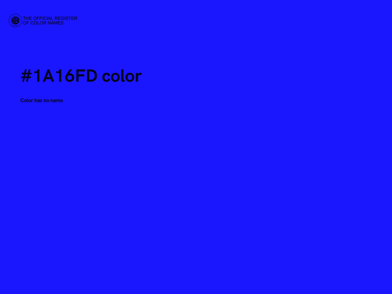 #1A16FD color image