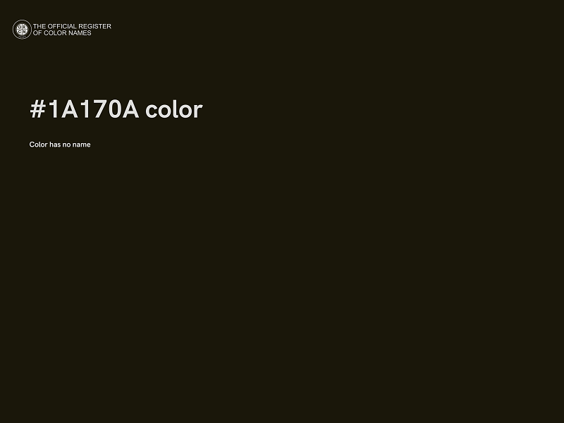 #1A170A color image