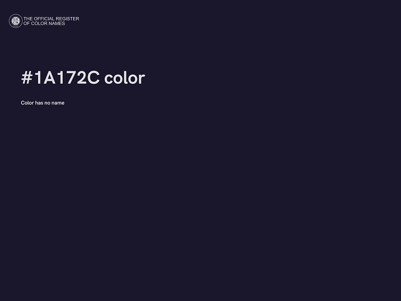 #1A172C color image