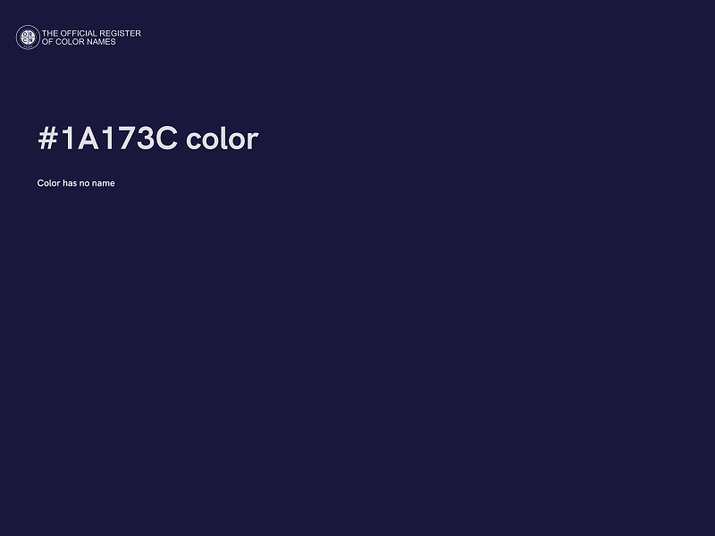 #1A173C color image