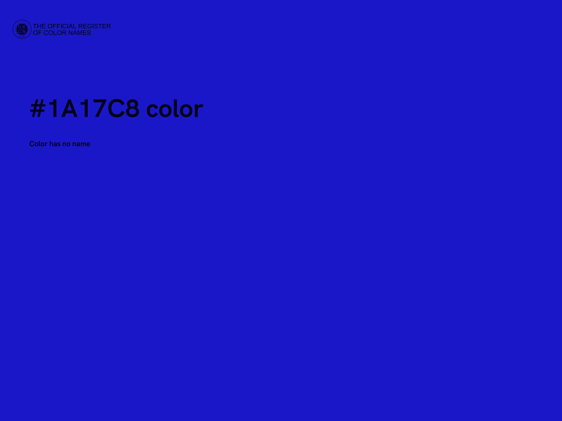 #1A17C8 color image