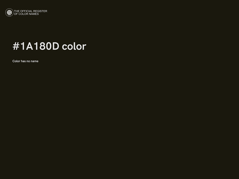 #1A180D color image