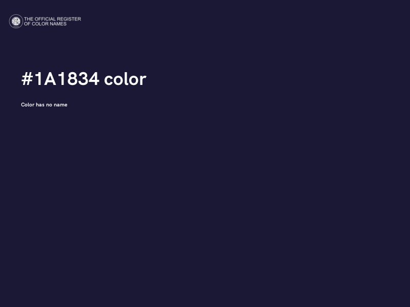 #1A1834 color image