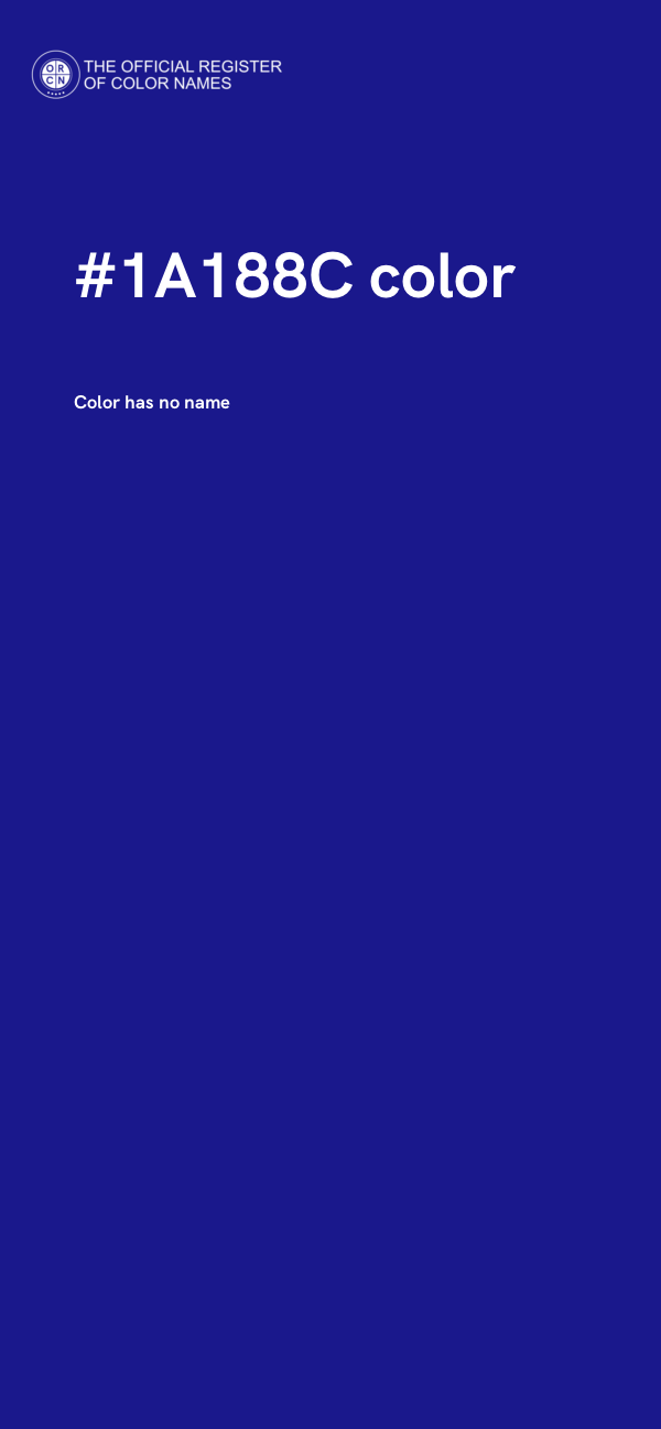#1A188C color image