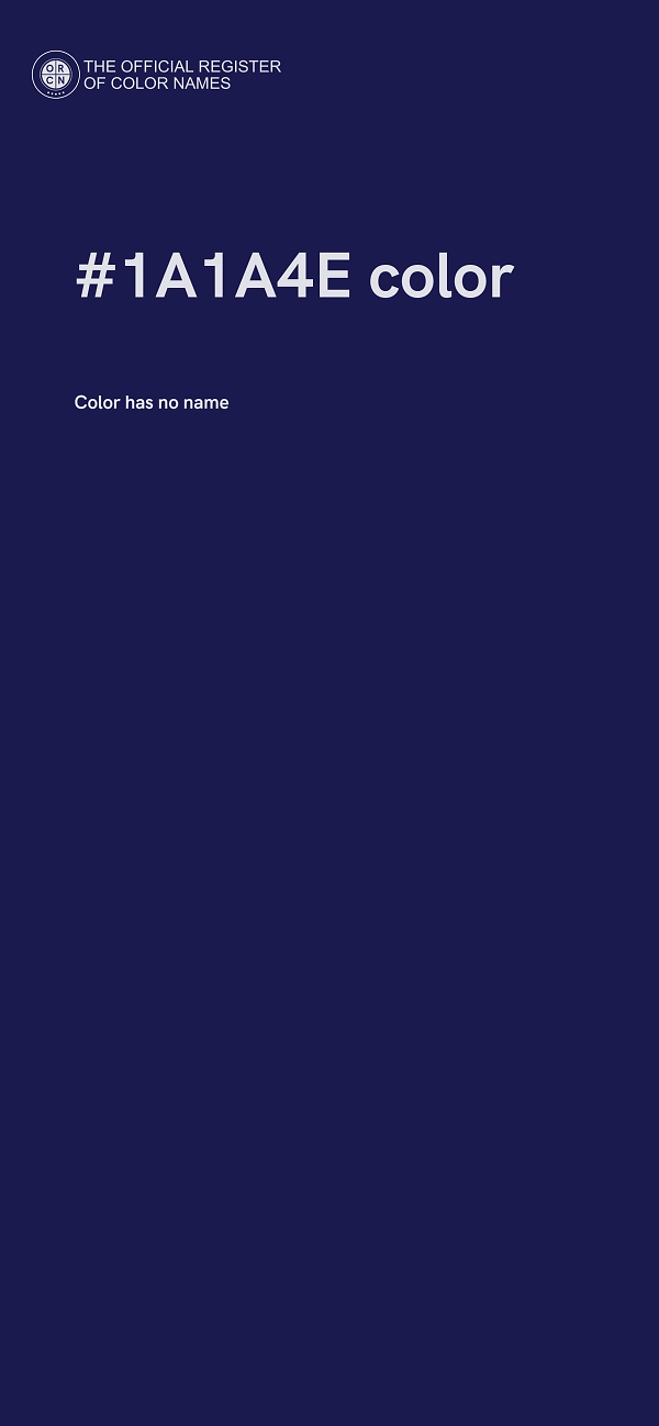 #1A1A4E color image