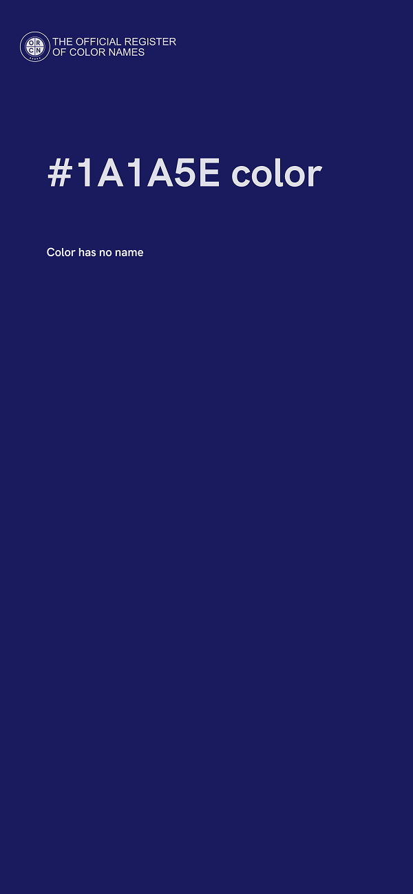 #1A1A5E color image