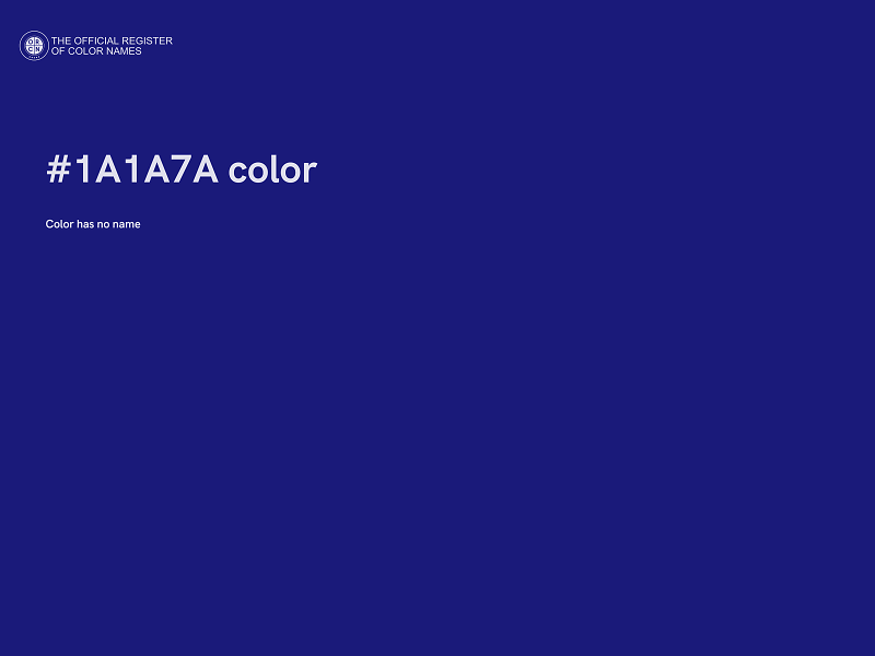 #1A1A7A color image