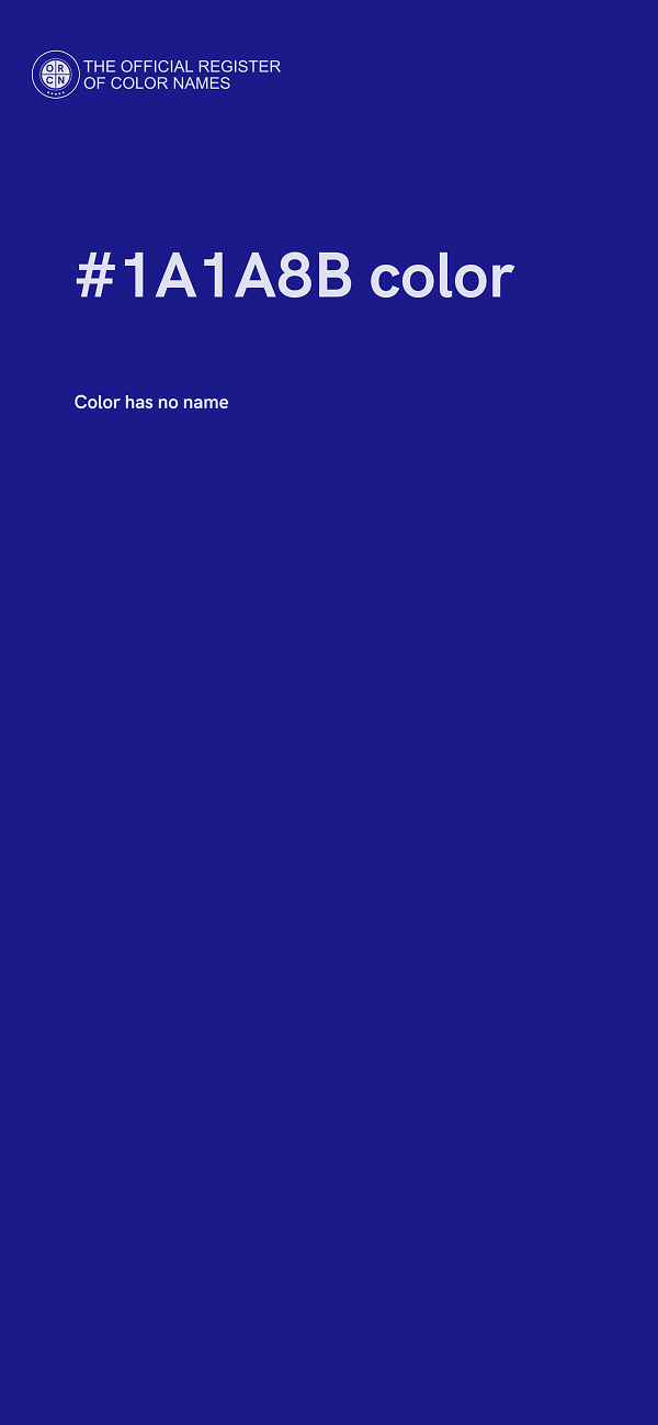 #1A1A8B color image