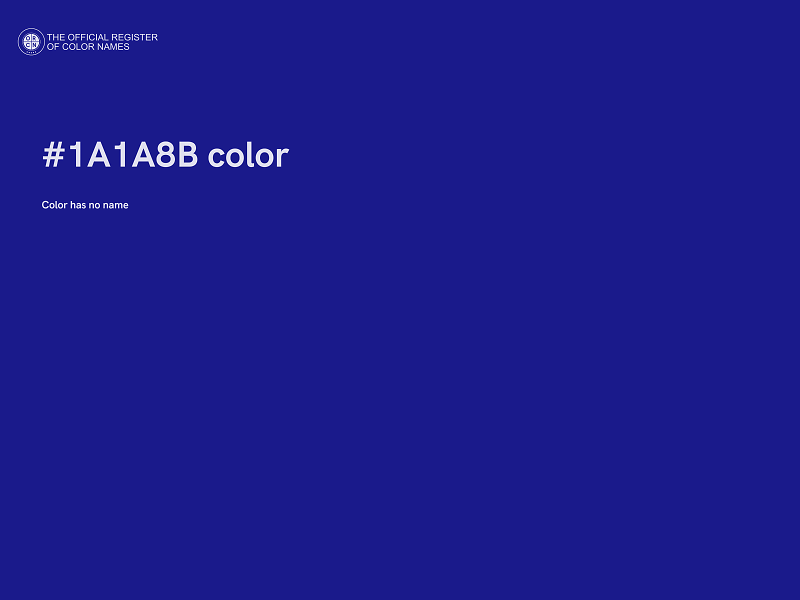 #1A1A8B color image