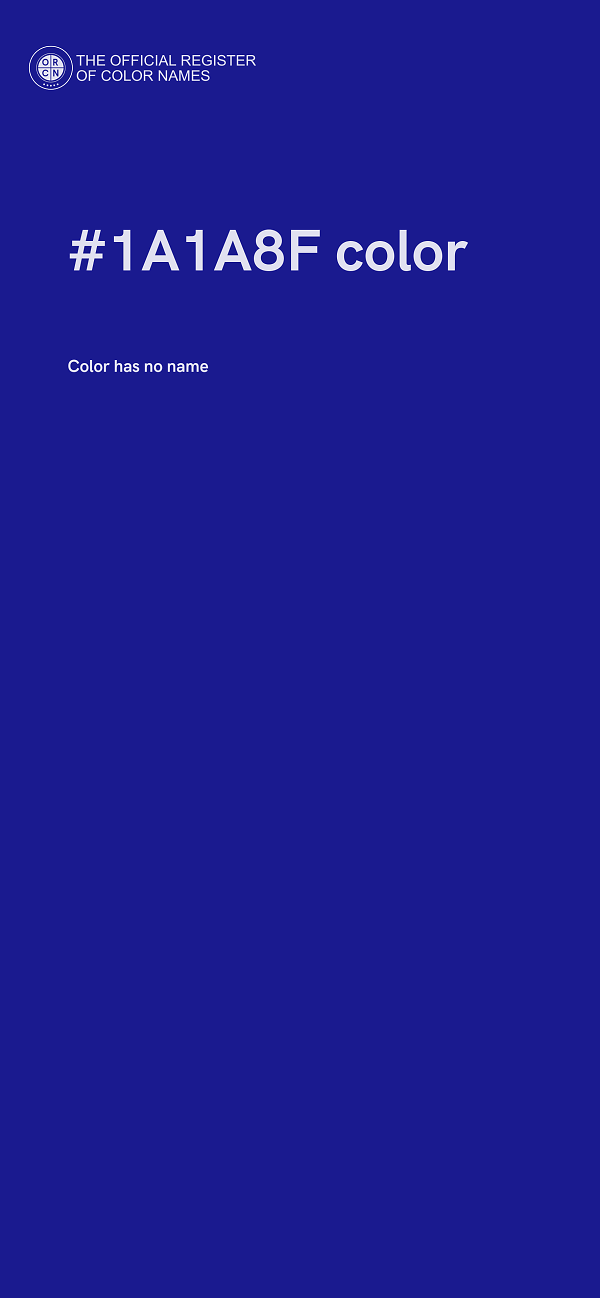 #1A1A8F color image