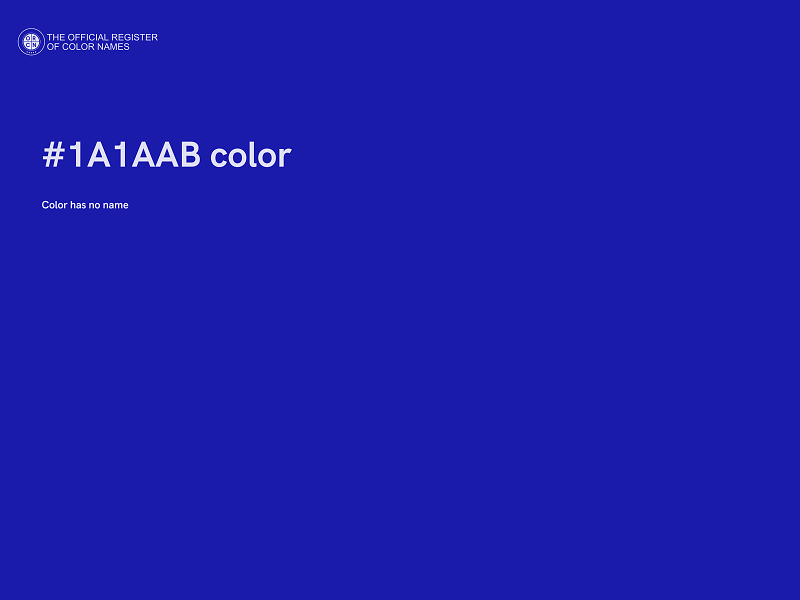 #1A1AAB color image