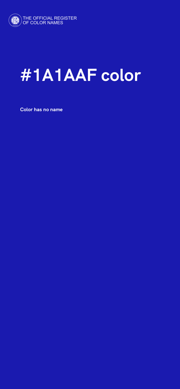 #1A1AAF color image