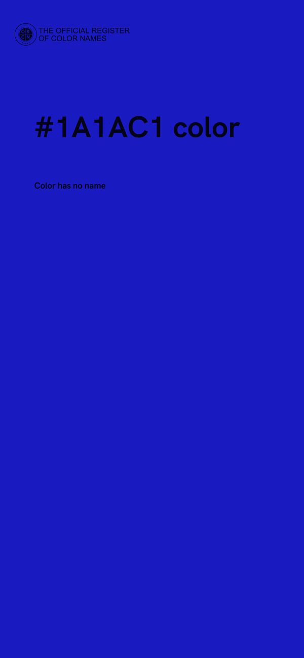 #1A1AC1 color image