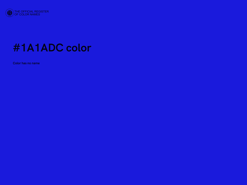 #1A1ADC color image