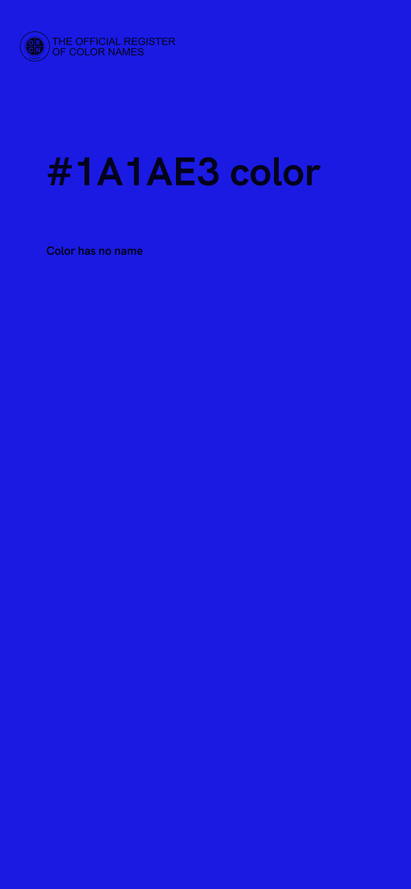 #1A1AE3 color image