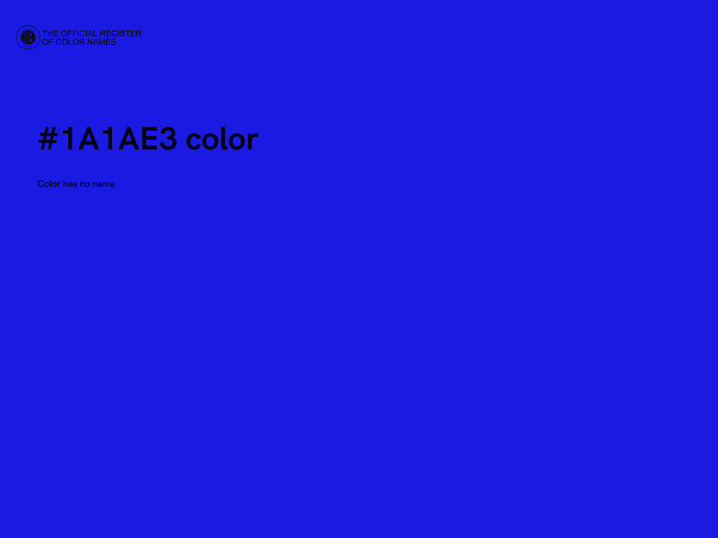 #1A1AE3 color image