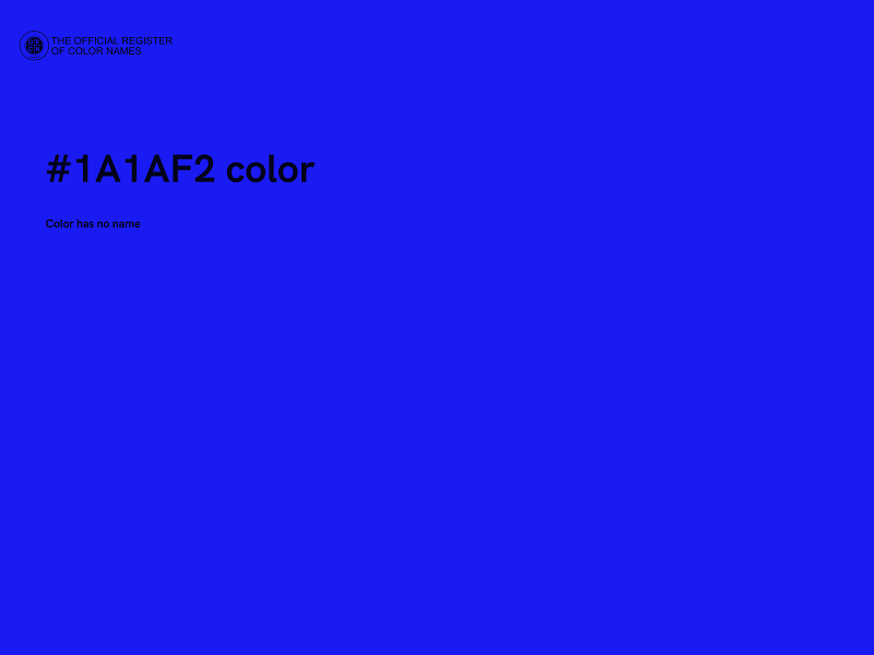 #1A1AF2 color image