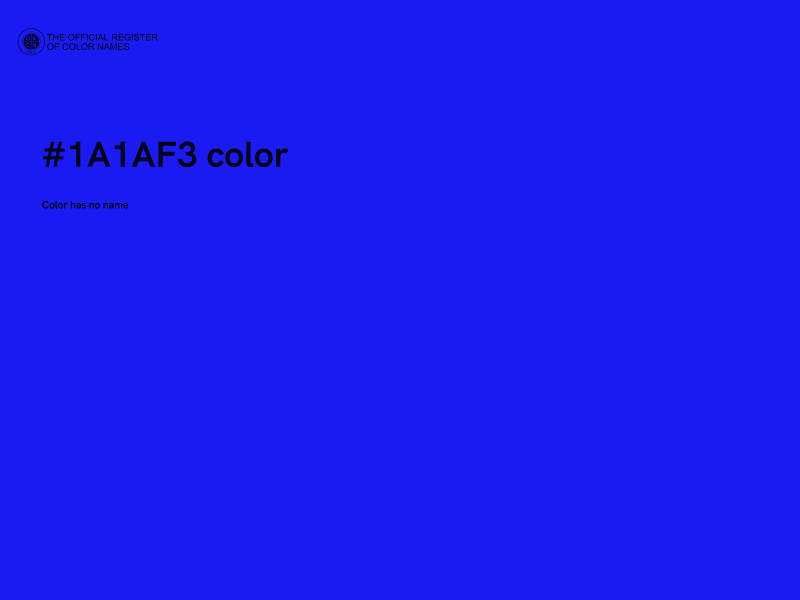 #1A1AF3 color image