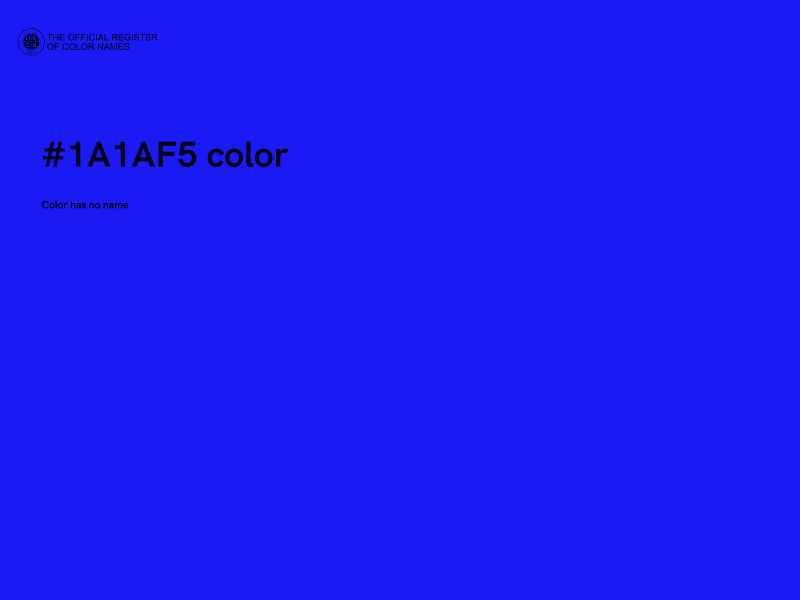 #1A1AF5 color image