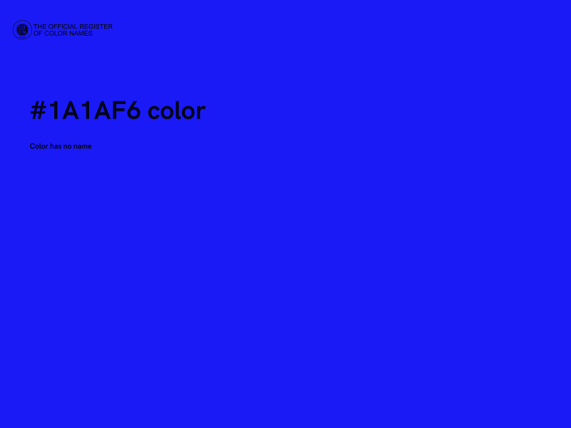#1A1AF6 color image