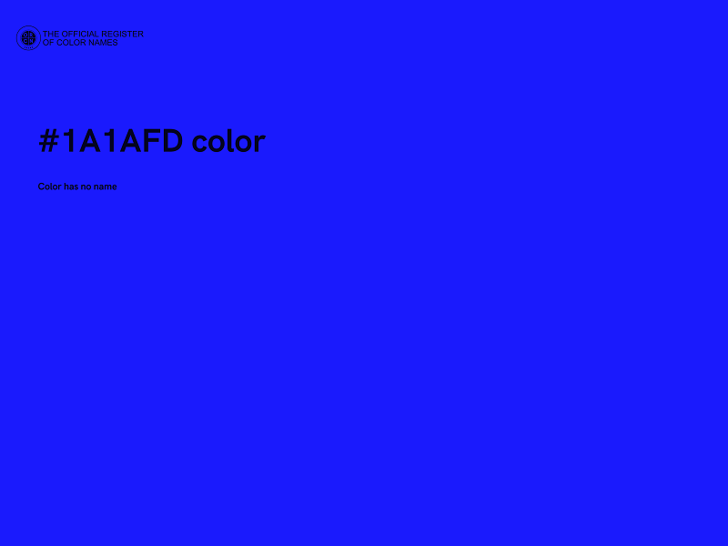#1A1AFD color image