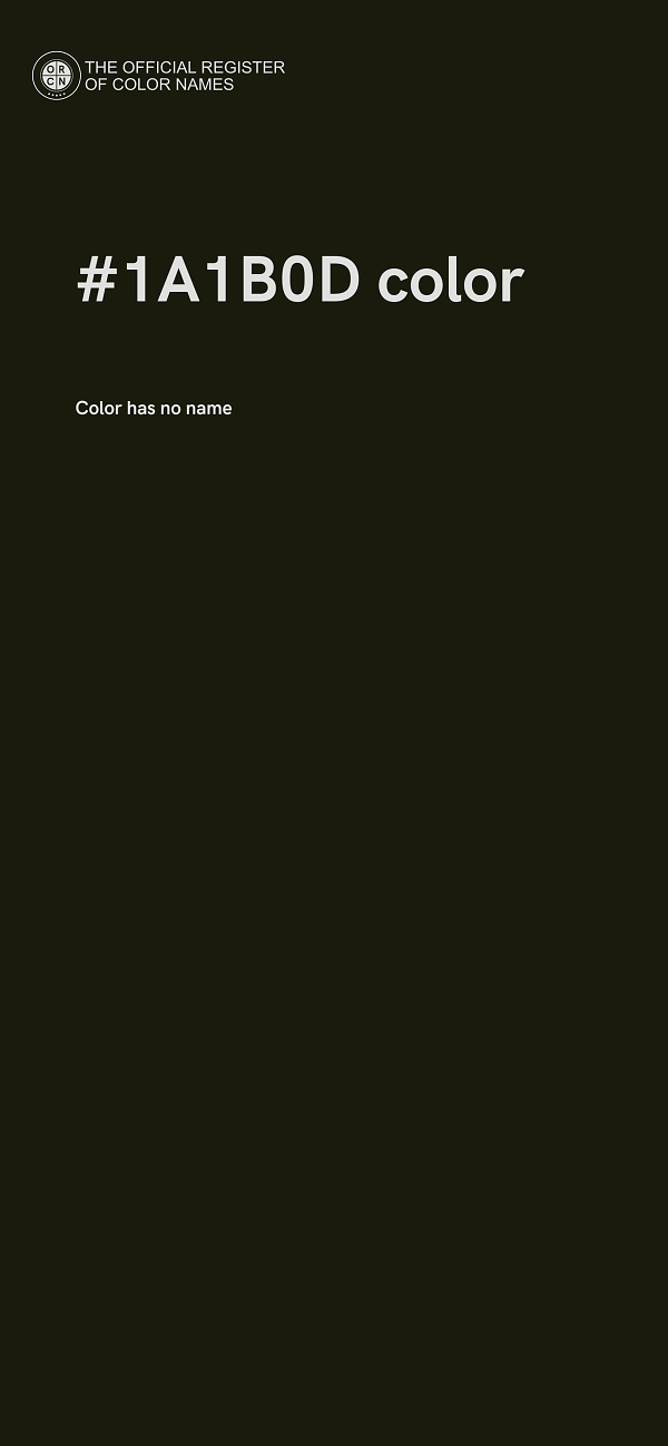 #1A1B0D color image