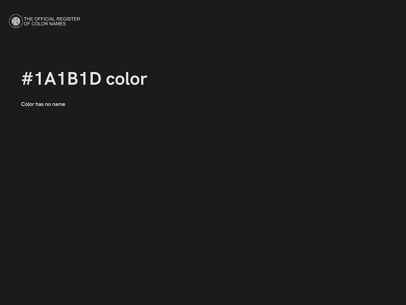 #1A1B1D color image