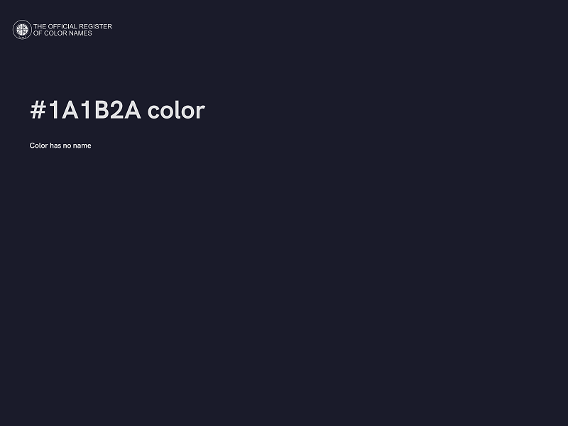 #1A1B2A color image