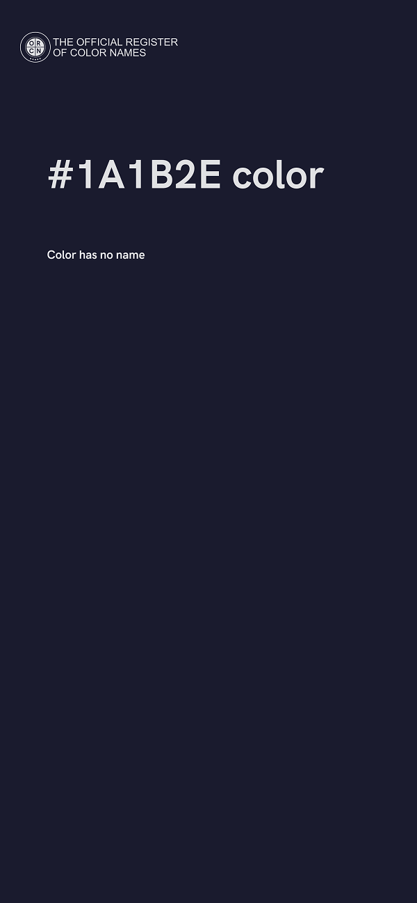 #1A1B2E color image