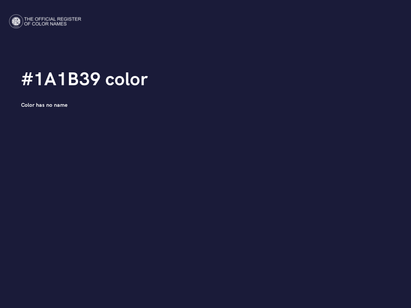 #1A1B39 color image