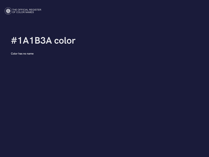 #1A1B3A color image