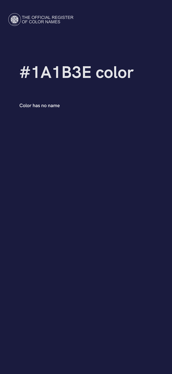 #1A1B3E color image