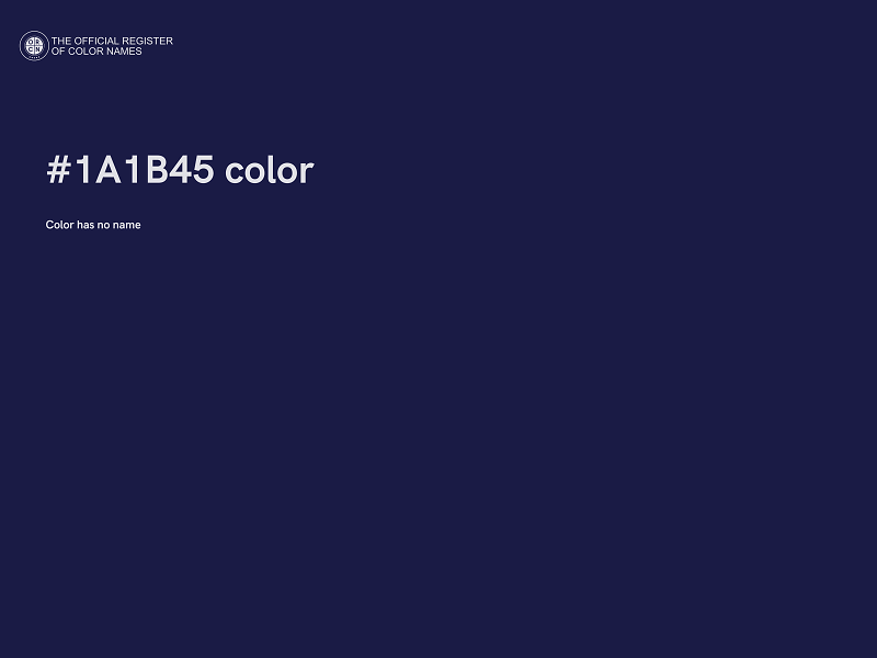 #1A1B45 color image