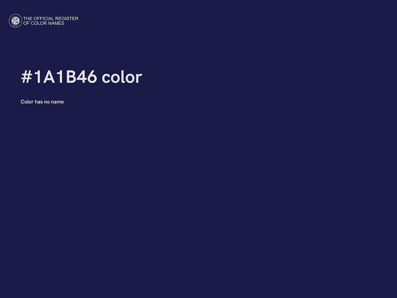 #1A1B46 color image