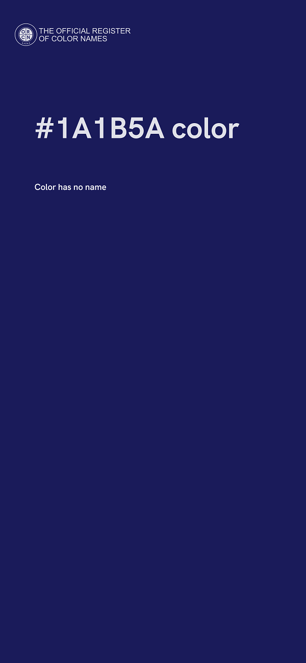 #1A1B5A color image