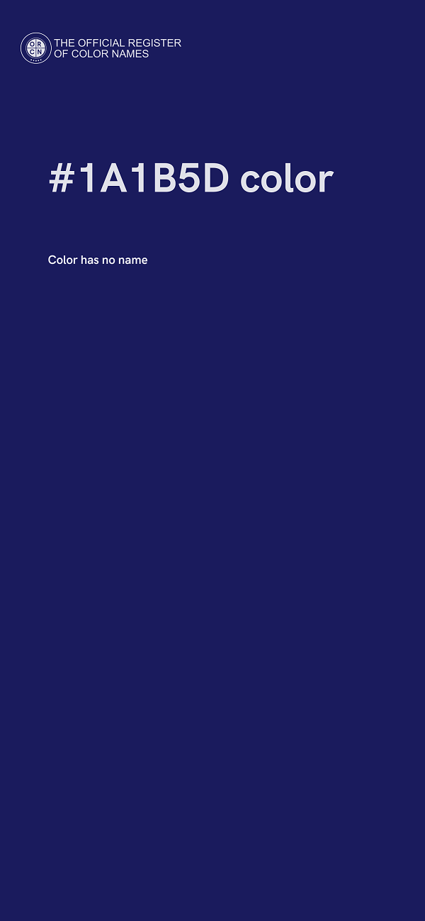 #1A1B5D color image