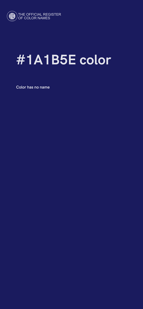 #1A1B5E color image