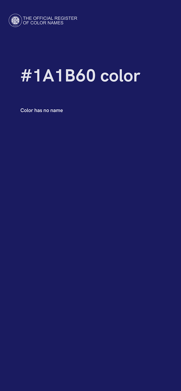 #1A1B60 color image