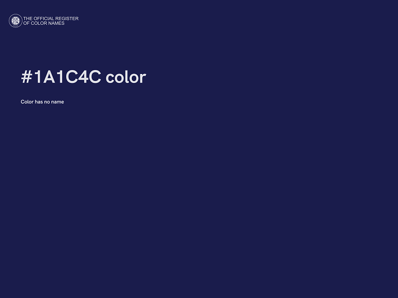 #1A1C4C color image