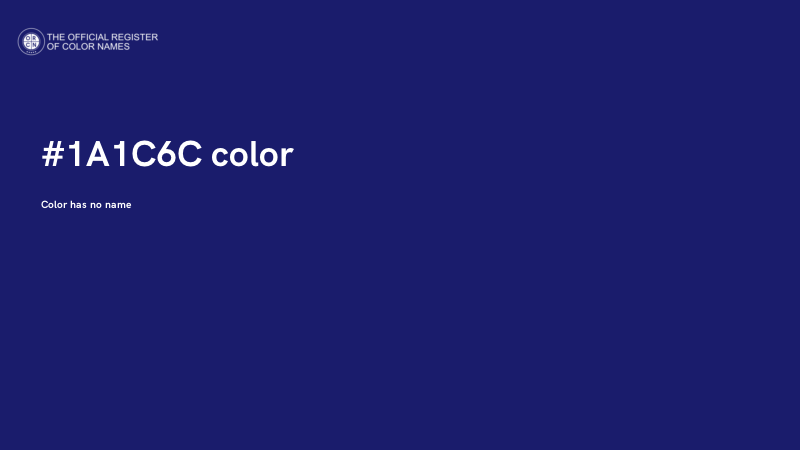 #1A1C6C color image