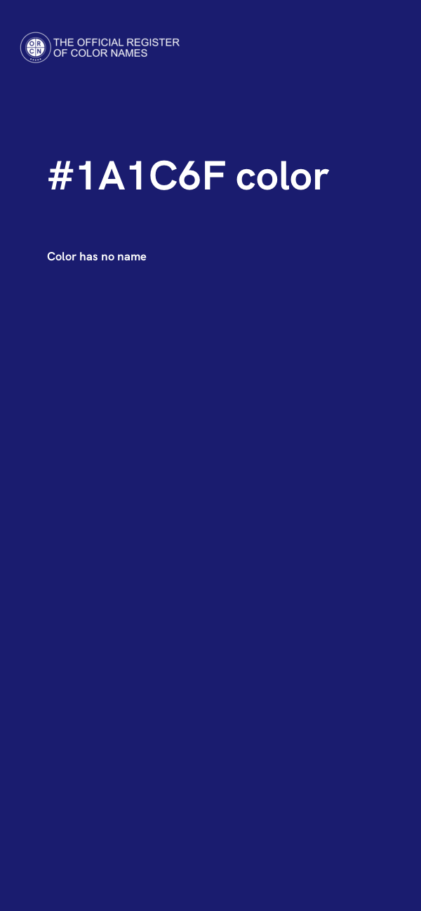 #1A1C6F color image