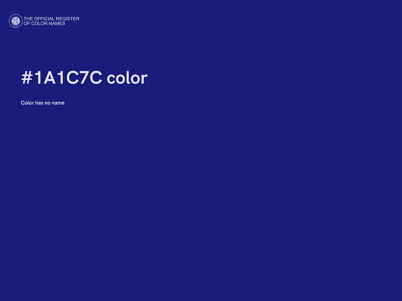 #1A1C7C color image