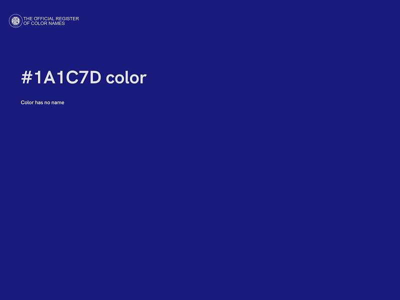 #1A1C7D color image