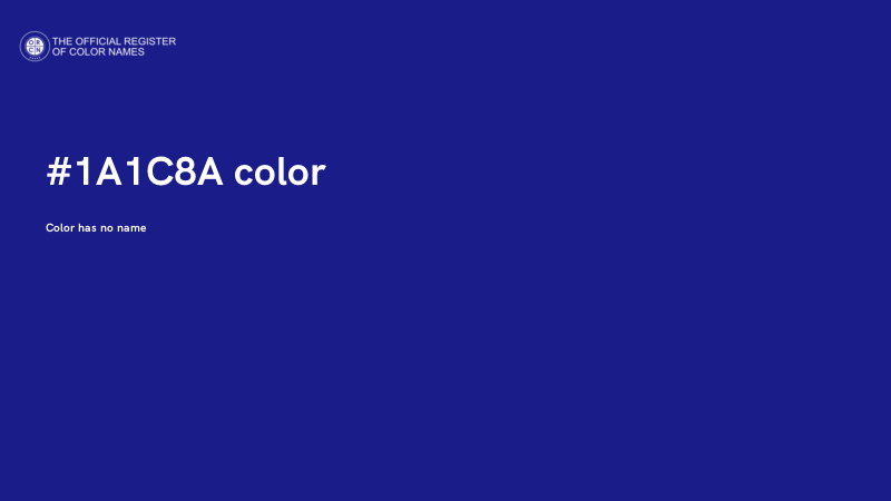 #1A1C8A color image