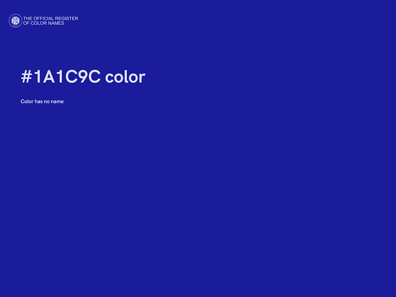 #1A1C9C color image