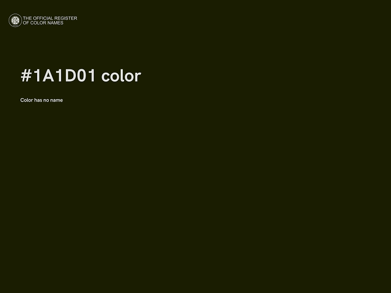 #1A1D01 color image